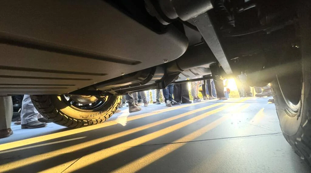 Skid plate skids underbody 2027 Scout Motors EV Traveler SUV Terra Pickup Truck 2.webp