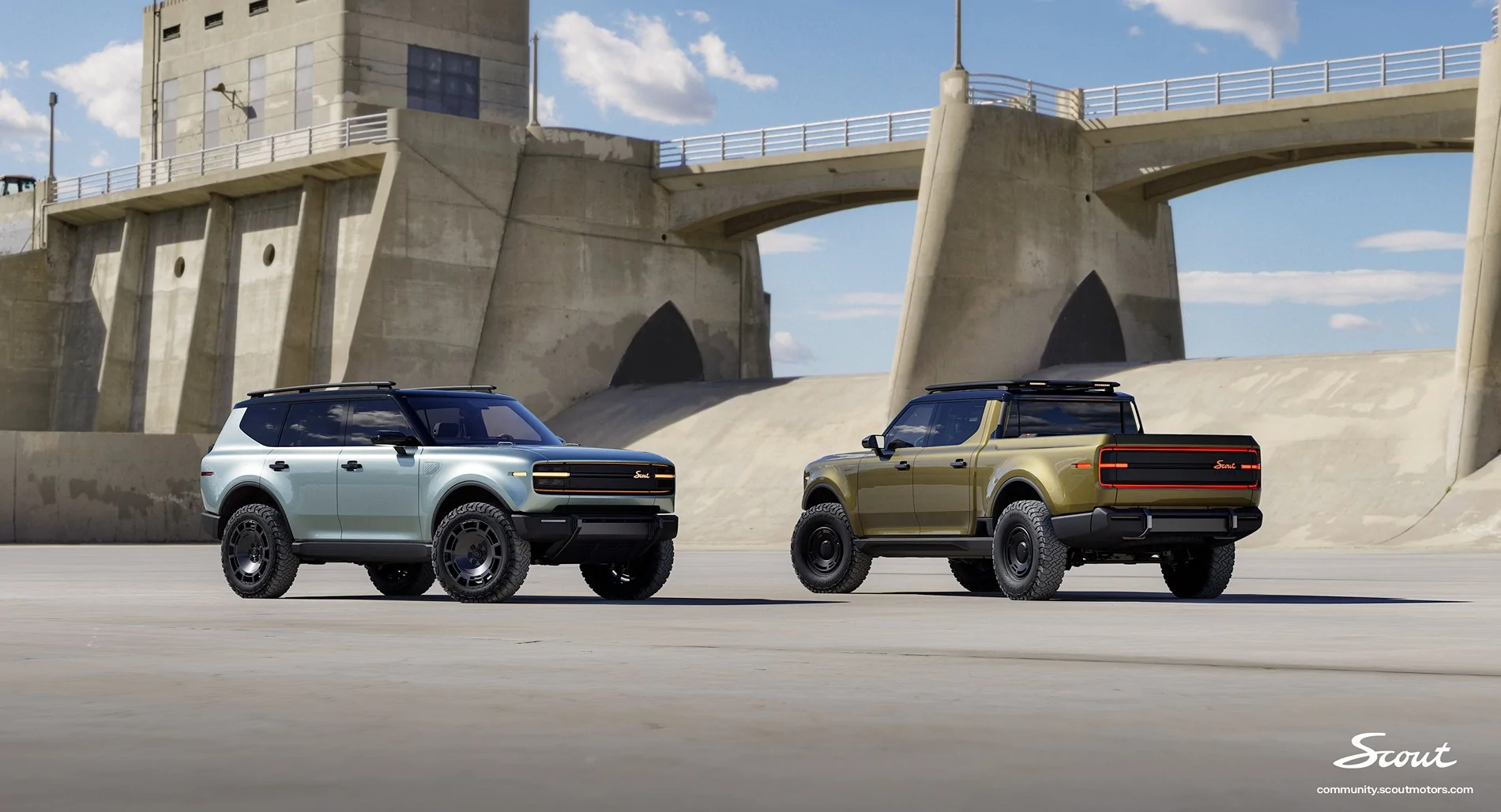 Scouts at LA Auto Show - preview of 22%22 inch wheels.webp