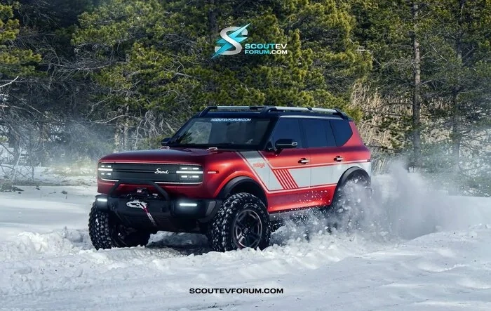 Happy Holidays From Scoutevforum! - Traveler & Terra in Winter Snow (on 37's) 🎄❄️